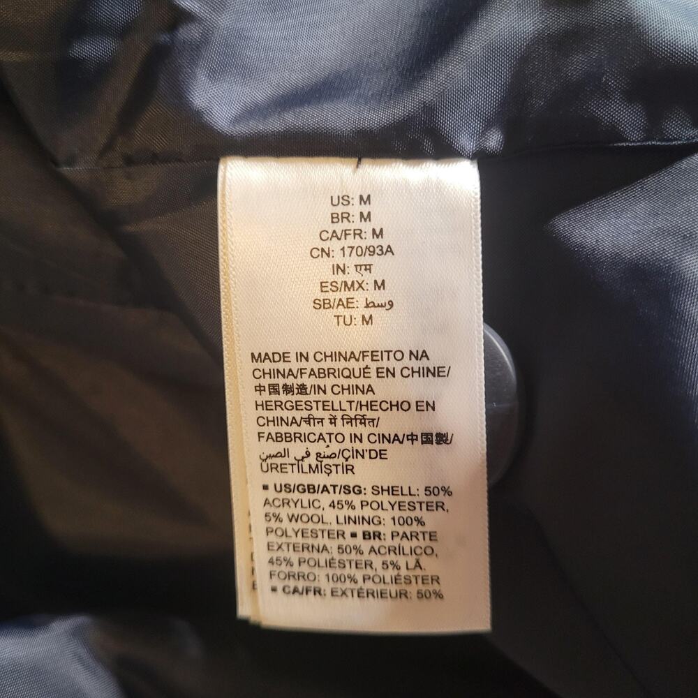 Amazon Essentials Coat Medium Navy Wool Blend Lon… - image 8